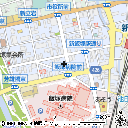 新飯塚公民館周辺の地図