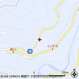 高知県高知市土佐山高川997周辺の地図