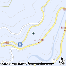 高知県高知市土佐山高川993周辺の地図