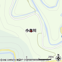 和歌山県東牟婁郡古座川町小森川周辺の地図