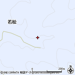 徳島県海部郡海陽町若松大谷周辺の地図
