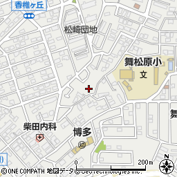 福岡県福岡市東区舞松原周辺の地図