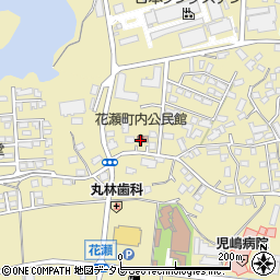 花瀬町内公民館周辺の地図