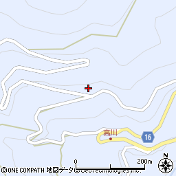 高知県高知市土佐山高川1046周辺の地図