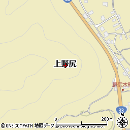 愛媛県上浮穴郡久万高原町上野尻周辺の地図