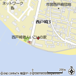 西戸崎3号公園周辺の地図