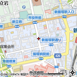 福岡県飯塚市新飯塚周辺の地図