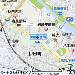 日本郵便伊田郵便局周辺の地図