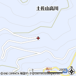 高知県高知市土佐山高川2193周辺の地図