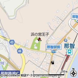 熊野三所大神社周辺の地図