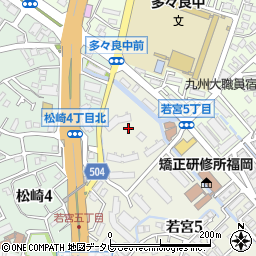 松崎市営団地周辺の地図