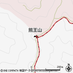 熊王山周辺の地図