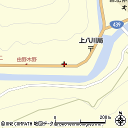 高知県吾川郡いの町上八川下分周辺の地図