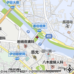 番田橋周辺の地図