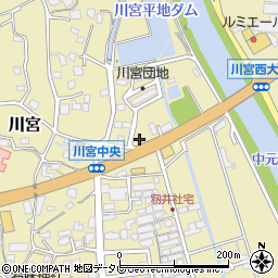資さんうどん 田川店周辺の地図