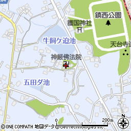 神厳佛法院周辺の地図