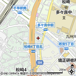 新生テクノス九州支社周辺の地図