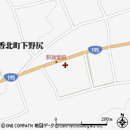 香美警察庁舎　香北駐在所周辺の地図
