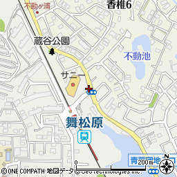 舞松原駅前周辺の地図