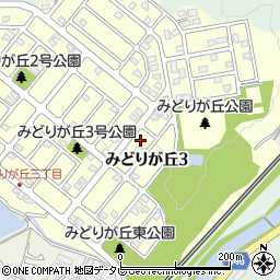 福岡県福岡市東区みどりが丘周辺の地図