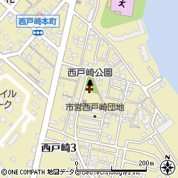 西戸崎公園周辺の地図