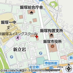 福岡県飯塚市新立岩周辺の地図