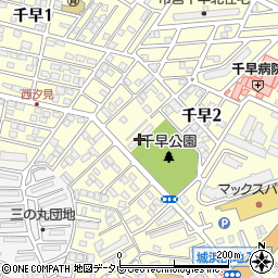 福岡県警察本部千早職員住宅Ｃ棟周辺の地図