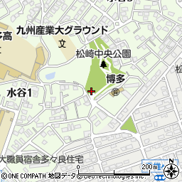 松崎中央公園トイレ周辺の地図