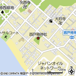 西戸崎神社周辺の地図