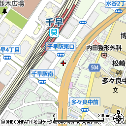 ほっかほっか亭　千早駅前店周辺の地図