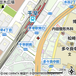 ほっかほっか亭　千早駅前店周辺の地図