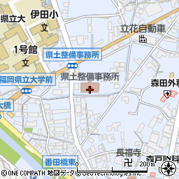 県土整備事務所周辺の地図