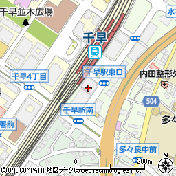 千早駅立体駐車場周辺の地図