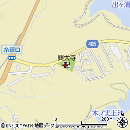 興大寺周辺の地図