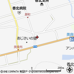 ＪＡ高知県香北周辺の地図