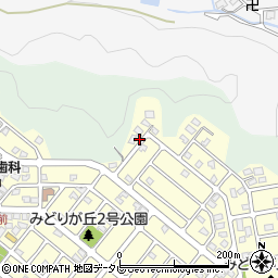 福岡県福岡市東区みどりが丘2丁目25周辺の地図