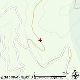 高知県香美市香北町白川1103-1周辺の地図