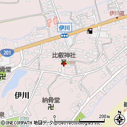 比叡神社周辺の地図