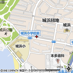 福岡市公営住宅城浜団地２５周辺の地図