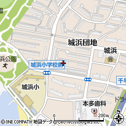 福岡市公営住宅城浜団地２４周辺の地図