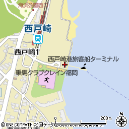 福岡市役所港湾空港局　総務部・西戸崎旅客待合所周辺の地図