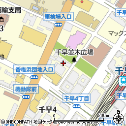 ザ・サンズ千早駅前周辺の地図