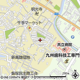 福岡県飯塚市伊岐須176周辺の地図