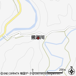 和歌山県東牟婁郡那智勝浦町熊瀬川周辺の地図