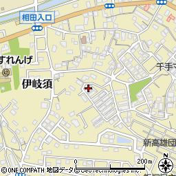 福岡県飯塚市伊岐須周辺の地図