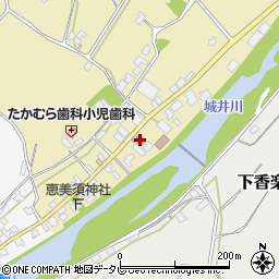 下城井郵便局周辺の地図