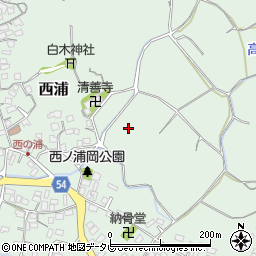 福岡県福岡市西区西浦周辺の地図