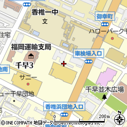 株式会社福岡交通会館　千早本館周辺の地図