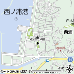 西浦漁村センター周辺の地図