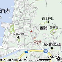福岡県福岡市西区西浦1110周辺の地図